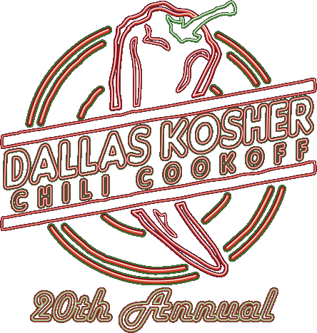 dallas kosher chili cook-off logo.